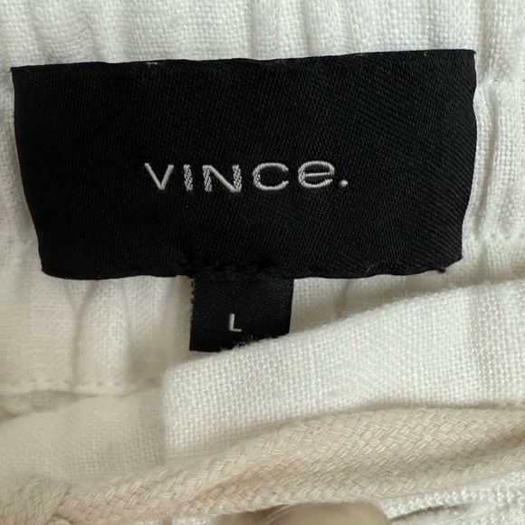 Vince Men's Cream Lightweight Hemp Pant Chinos Beach Resortwear - Picture 8 of 12